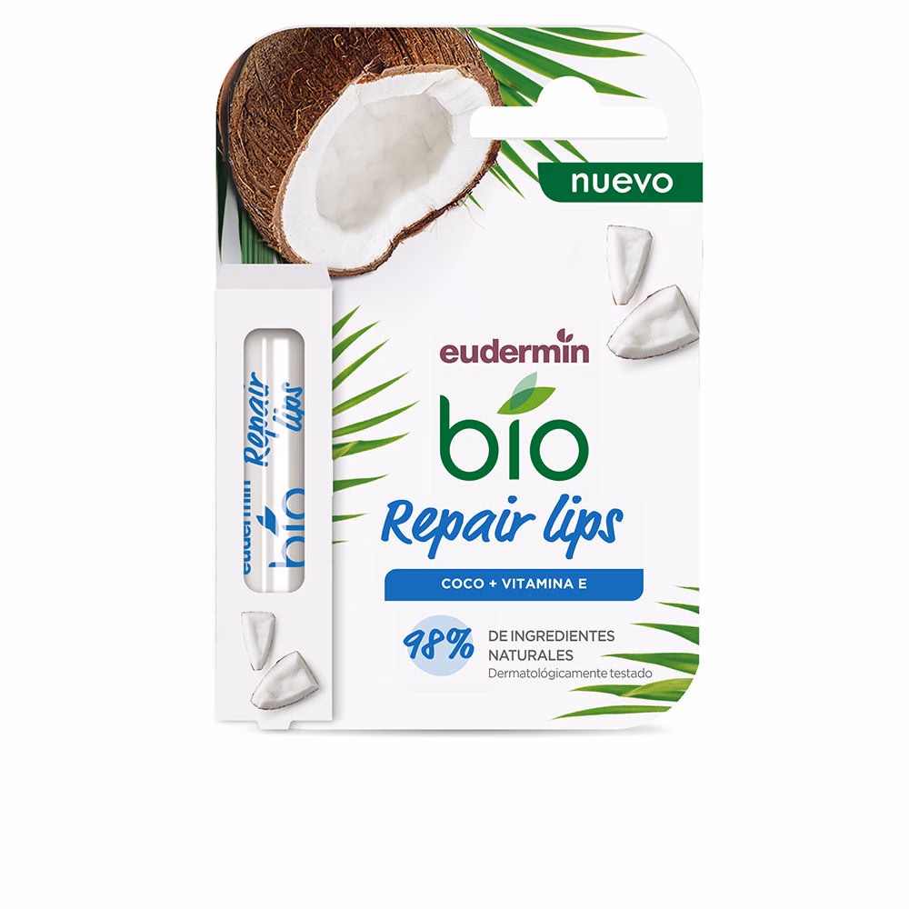 214464.jpg Eudermin Bio Repairing Lip Balm Coconut + Vitamin E 4.8g - Image 1