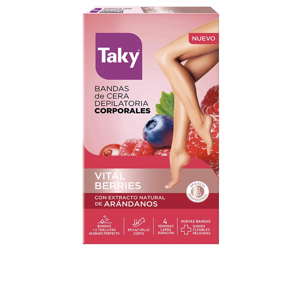220167.jpg Taky Red Fruits Body Wax Strips For Hair Removal x16 - Image 1
