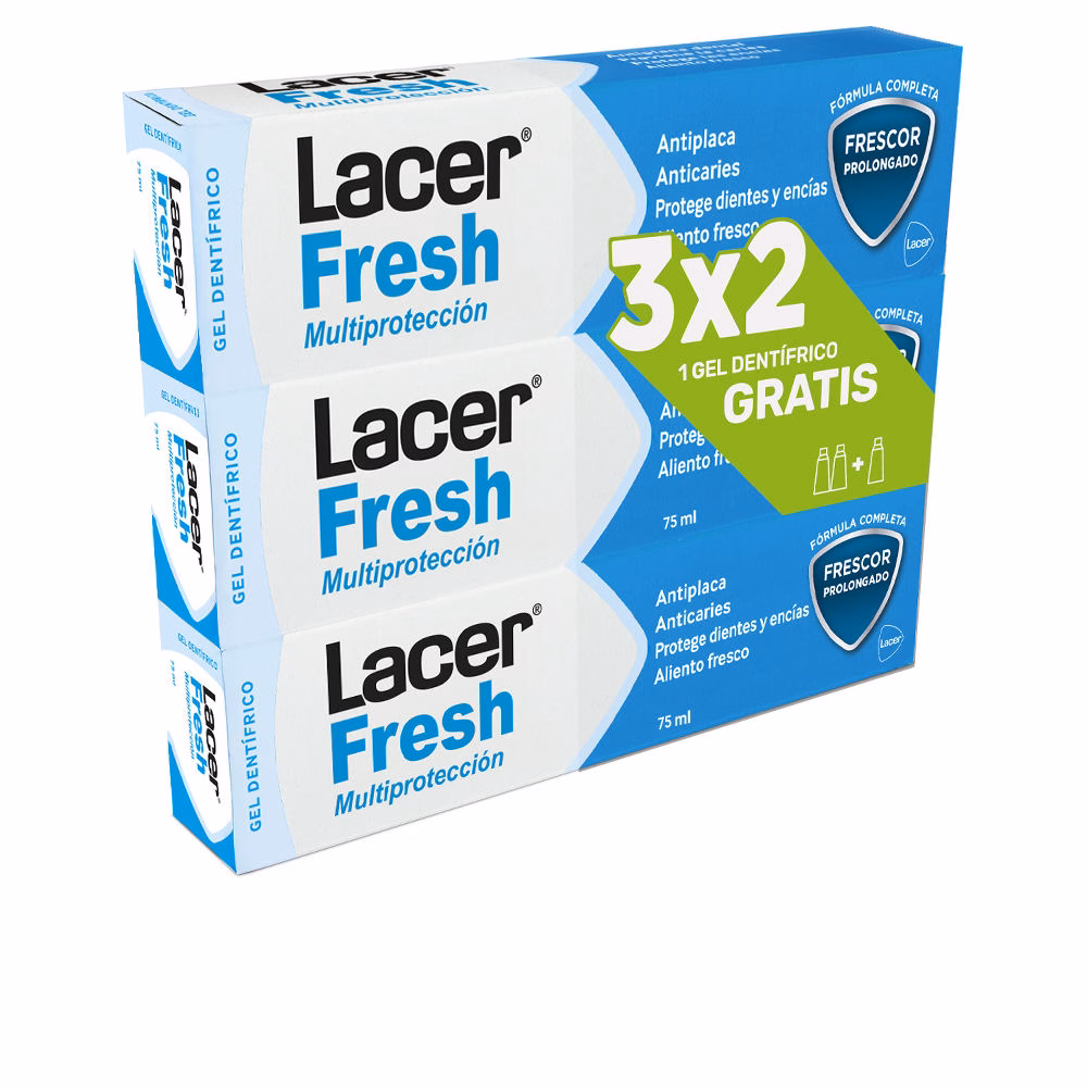 220880.jpg Lacer Lacerfresh Toothpaste Trio Set 3x75ml - 画像 (1)