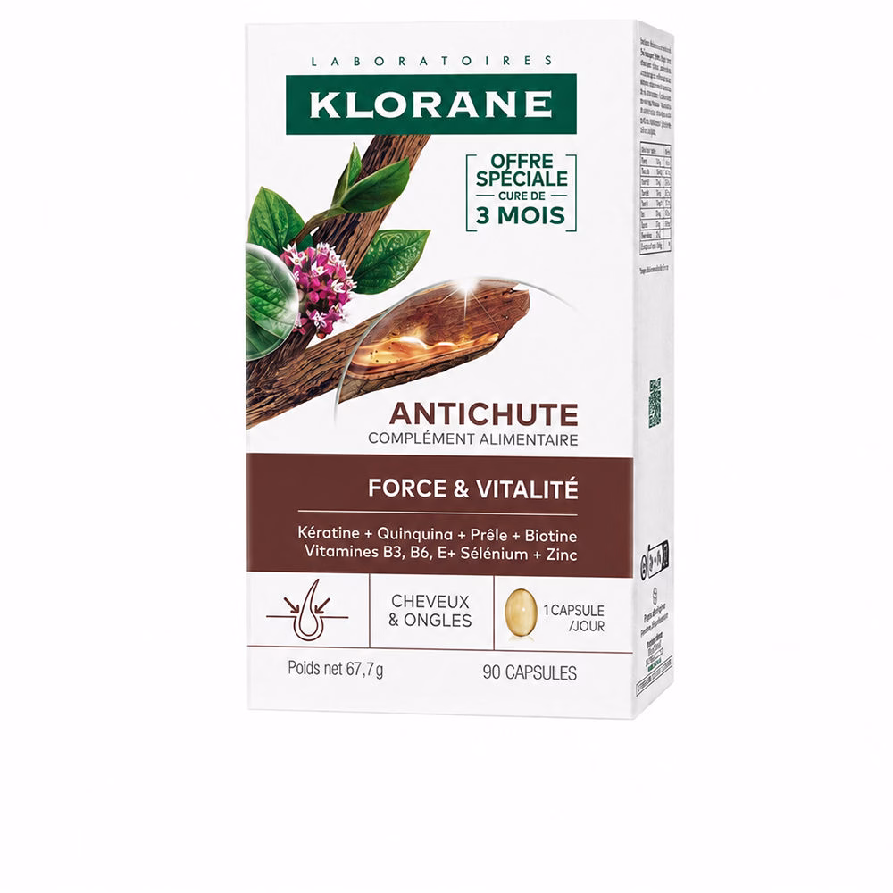 221275.jpg Klorane Quinine Anti-Hair Loss Capsules Strength & Vitality x90 - Image 1